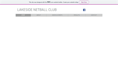 Desktop Screenshot of lakesidenetball.com