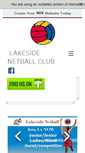 Mobile Screenshot of lakesidenetball.com